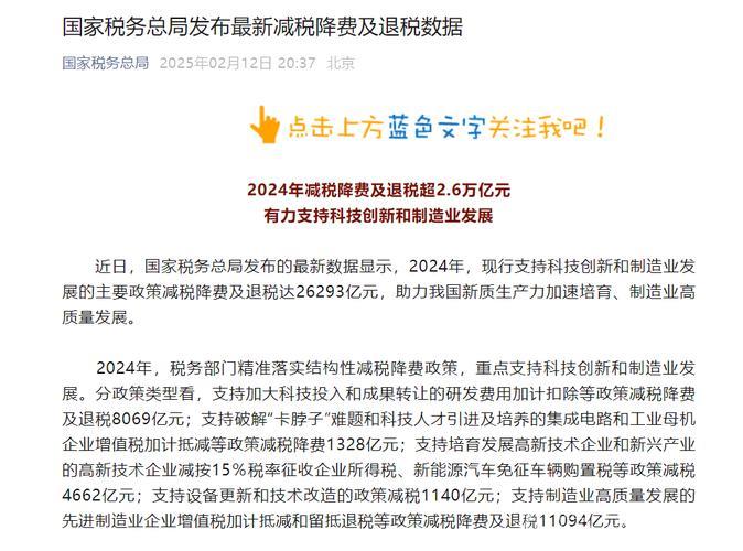 前5个月科技创新与制造业获减税降费及退税超6300亿元 前5个月科技创新与制造业获减税降费及退税超6300亿元